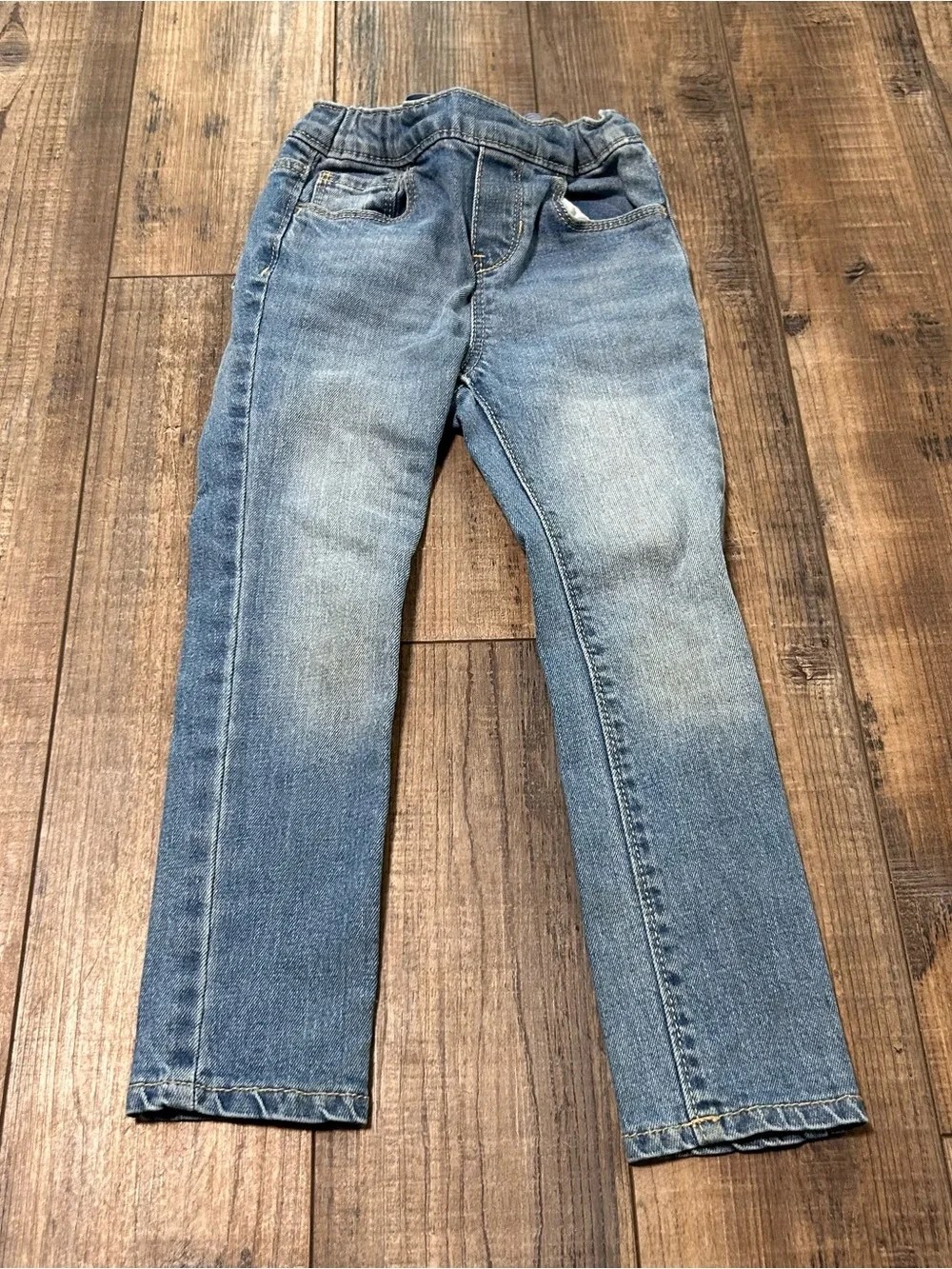 Old Navy Skinny Denim Jeans Pants Toddler Girls 4T Light Wash Adjustable Waist